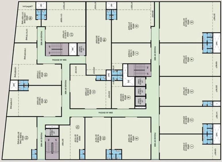 Floor Plan of HDIL 54 Corporate Park in Santacruz West, Mumbai - Image 264901