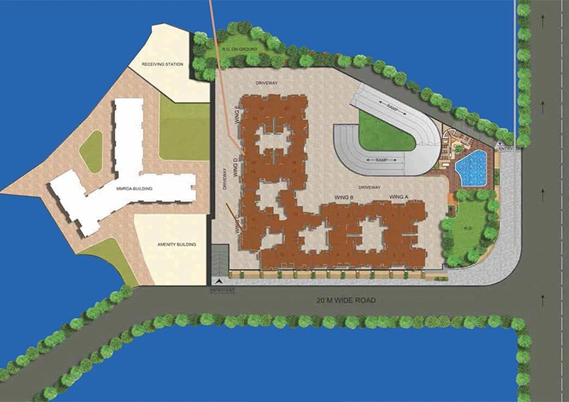 Master Plan of Commercial Rajesh Raj Torres in Thane West, Thane - Image 268469