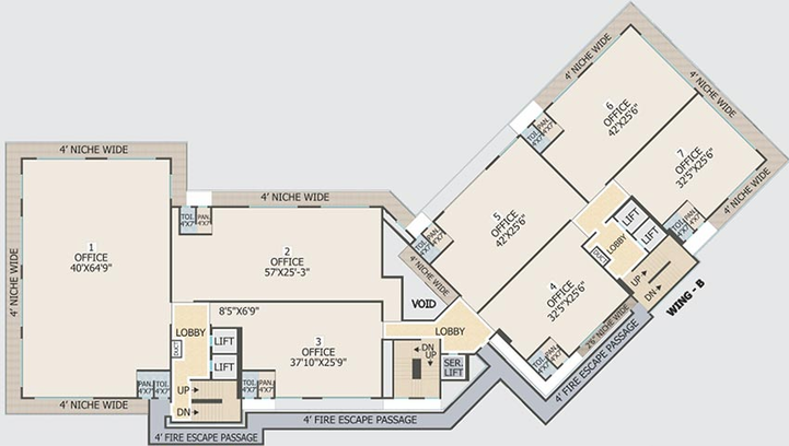 Floor Plan of Nicco New India Chambers in Andheri East, Mumbai - Image 265430