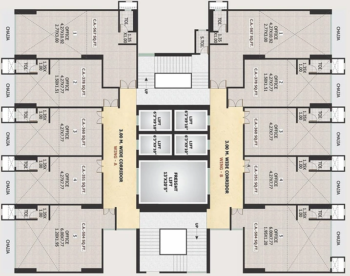 Floor Plan of Keytech Park in Jogeshwari West, Mumbai - Image 265280