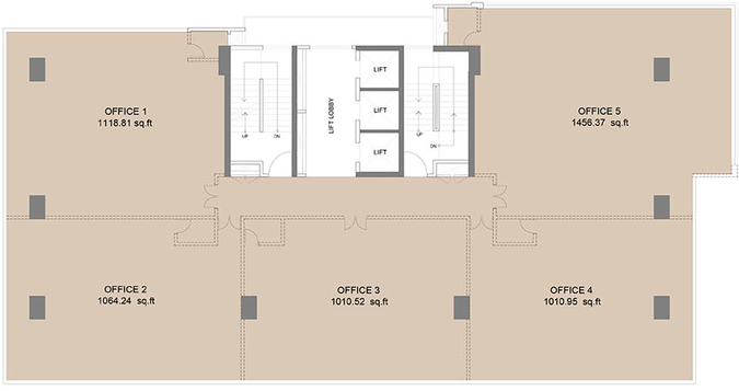 Floor Plan of Sunteck Crest in Andheri East, Mumbai - Image 265551