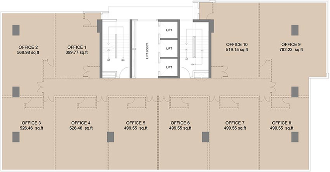 Floor Plan of Sunteck Crest in Andheri East, Mumbai - Image 265550