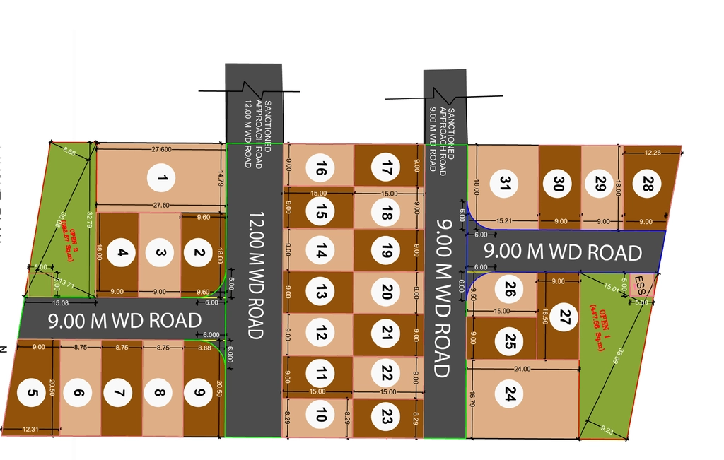 Master Plan of Privara Kuhaasa Residency in Jamtha, Nagpur - Image 338556