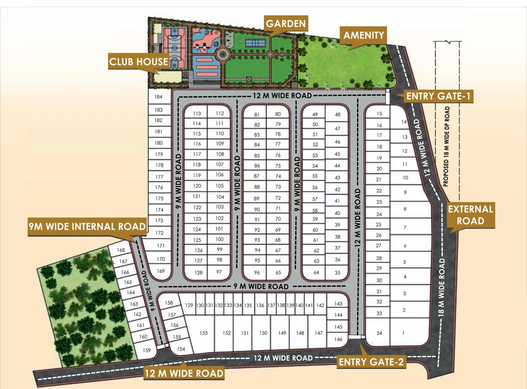 Master Plan of Privara Golden Avenue in Besa, Nagpur - Image 274991