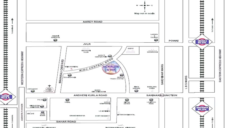 Location of Ackruti Star in Andheri East, Mumbai - Image 264933