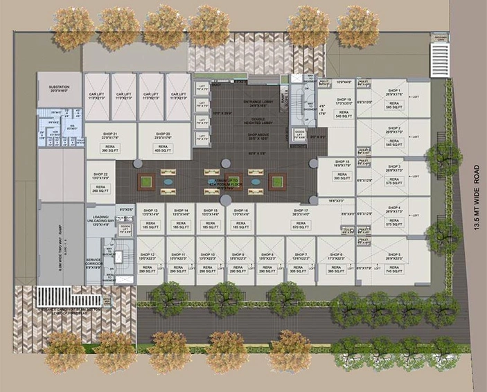 Master Plan of Ventura Commercial Hub in Malad East, Mumbai - Image 266798