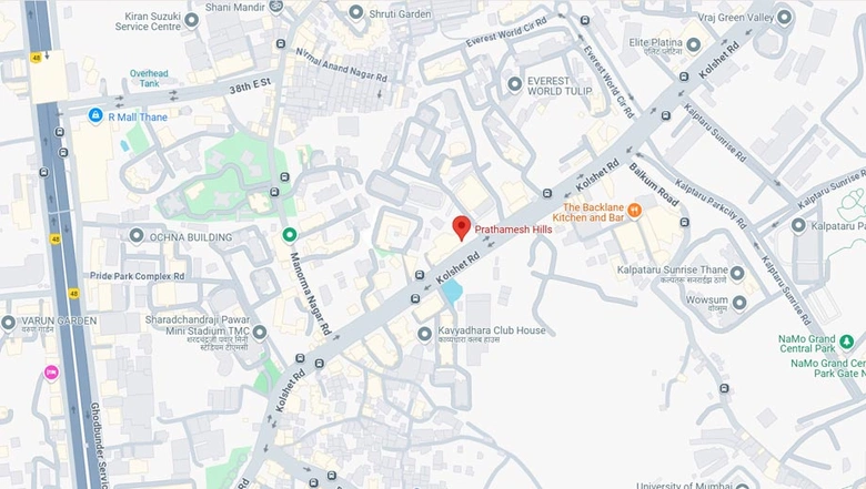 Location of Commercial Jaydeep Prathamesh Hills in Thane West, Thane - Image 268429