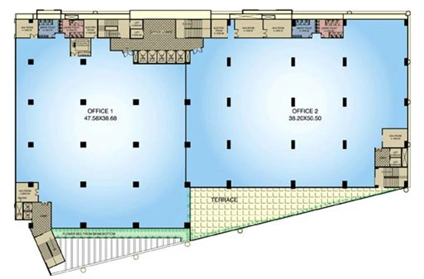 Floor Plan of Wadhwa Vishwaroop IT Park in Vashi, Navi Mumbai - Image 270095