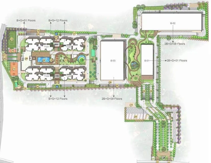 Master Plan of Prestige Featherlite Tech Hub in Panathur, Bangalore - Image 289268
