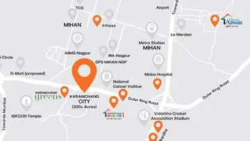 Location of Karamchand Greens - Image 329693