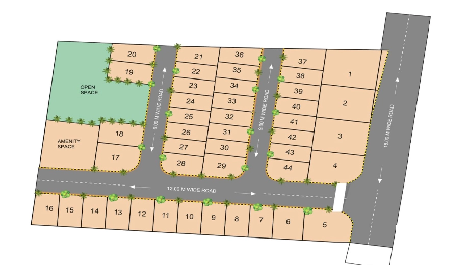 Master Plan of Karamchand Dream 1 in Jamtha, Nagpur - Image 339089