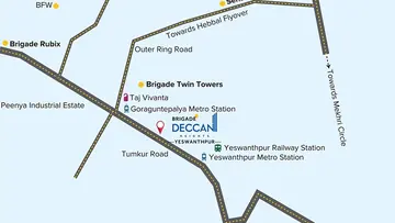 Location of Brigade Deccan Heights - Image 360451