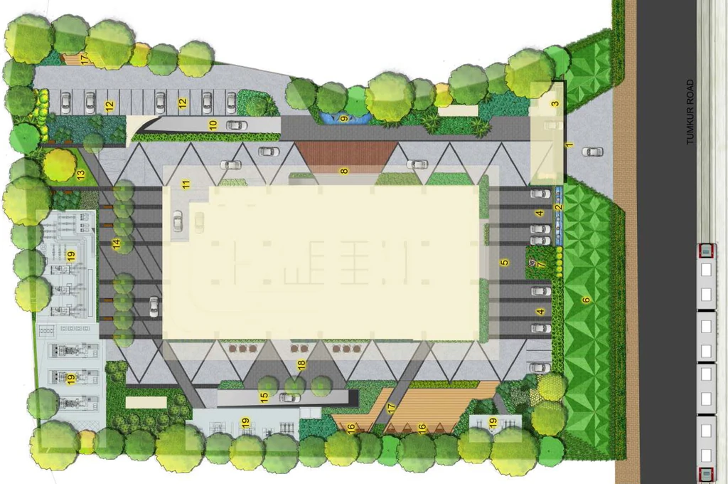Master Plan of Brigade Deccan Heights in Yeshwanthpur, Bangalore - Image 360453