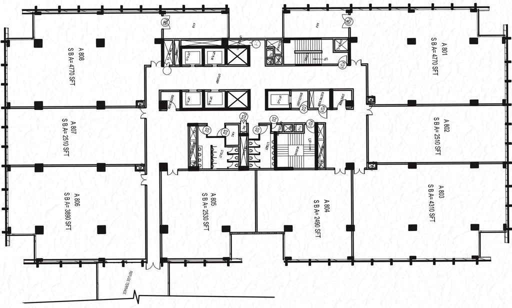 Floor Plan of Brigade Signature Towers in Virgonagar, Bangalore - Image 289242