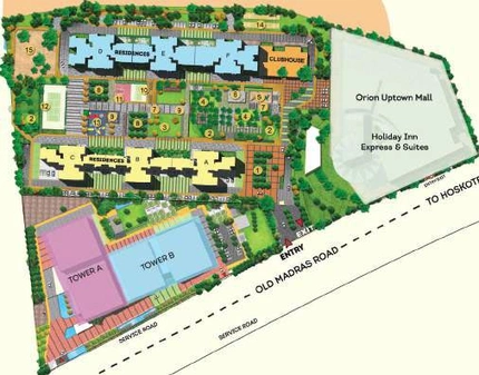 Master Plan of Brigade Signature Towers in Virgonagar, Bangalore - Image 289244