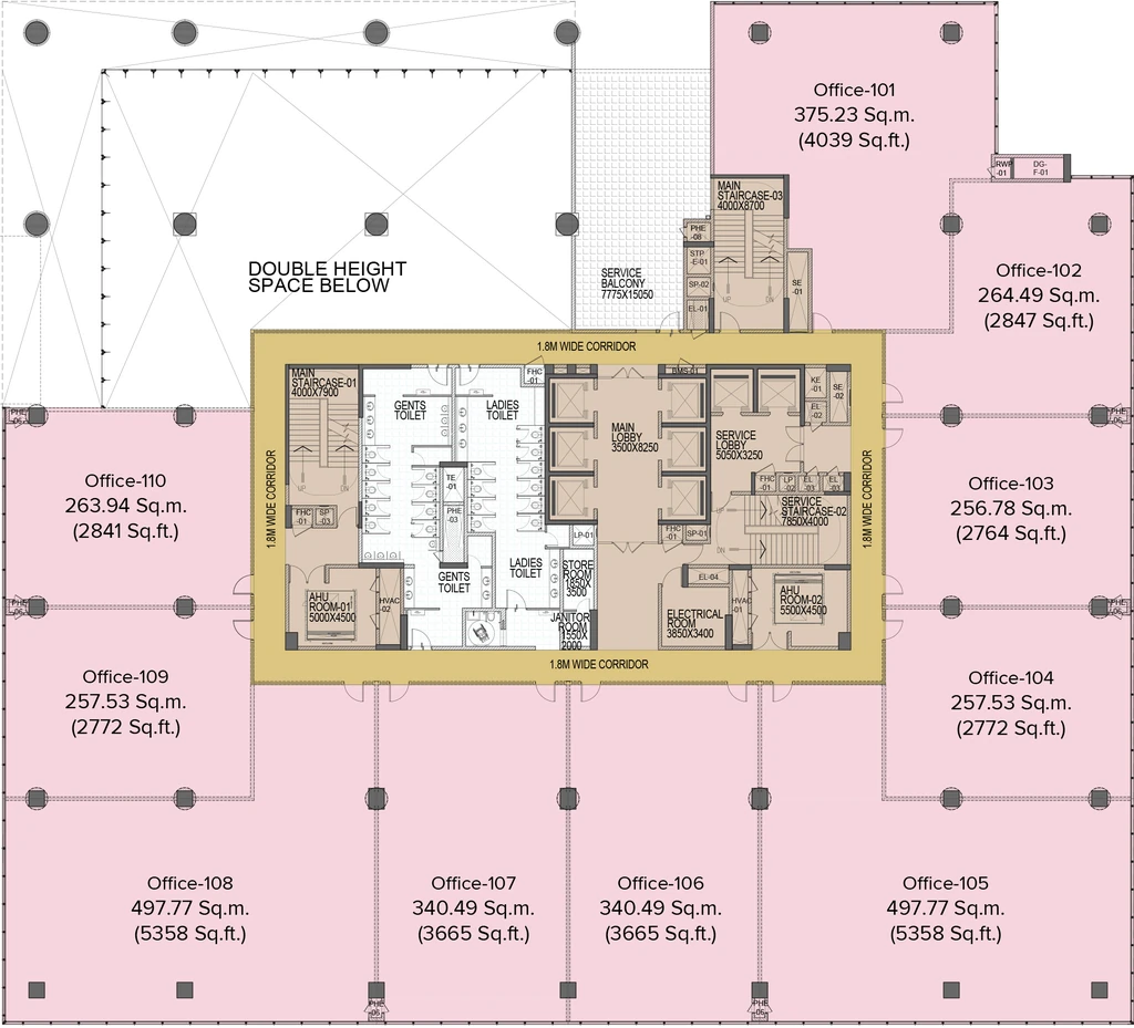 Floor Plan of Brigade Southfield in Mahadevapura, Bangalore - Image 360556
