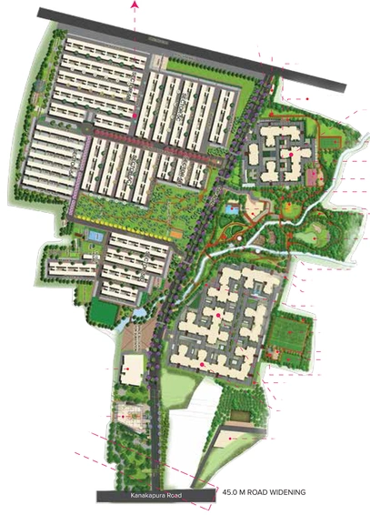 Master Plan of The Arcade at Brigade Meadows in Kanakapura, Bangalore - Image 311410