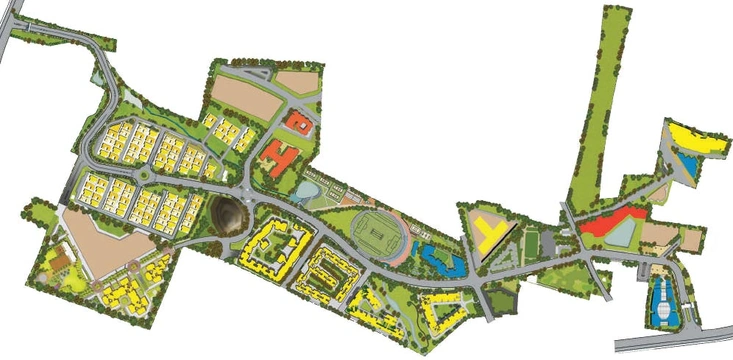 Master Plan of The Arcade at Brigade Orchards in Devanahalli, Bangalore - Image 289313