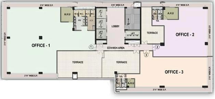 Floor Plan of Raheja Xion in Byculla East, Mumbai - Image 278253