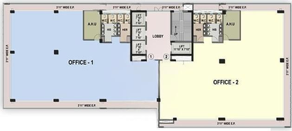 Floor Plan of Raheja Xion in Byculla East, Mumbai - Image 278252