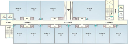 Floor Plan of Crescent Business Square in Andheri East, Mumbai - Image 265997