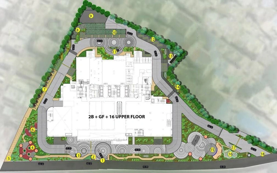 Master Plan of Purva Zentech Business Park in Bikasipura, Bangalore - Image 289688