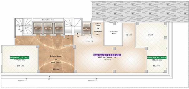 Floor Plan of Commercial Shubham Avenue in Ghatkopar East, Mumbai - Image 266864