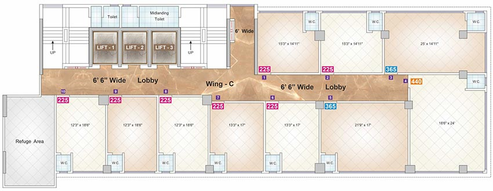 Floor Plan of Commercial Shubham Avenue in Ghatkopar East, Mumbai - Image 266865