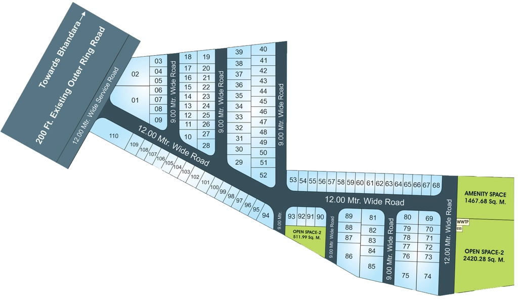Master Plan of Shrivalli Nivaasa Retreat in Wardha Road, Nagpur - Image 406335