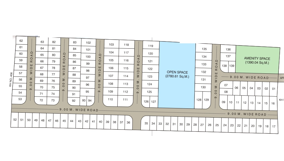 Master Plan of Princelands AGI Residency in Hingna Road, Nagpur - Image 368215