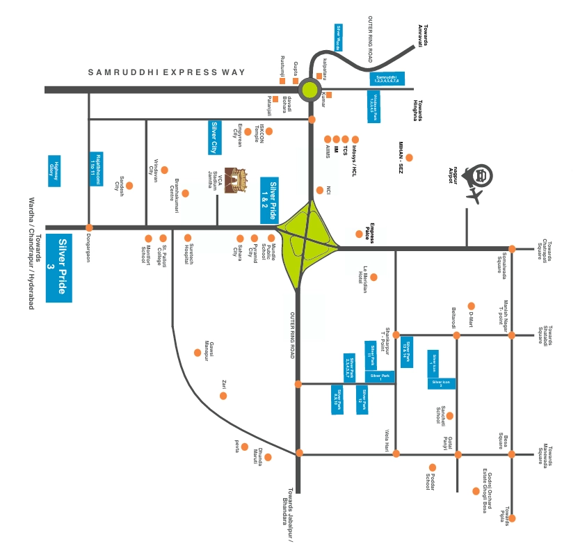 Location of Balaji Silver Pride in Jamtha, Nagpur - Image 335059