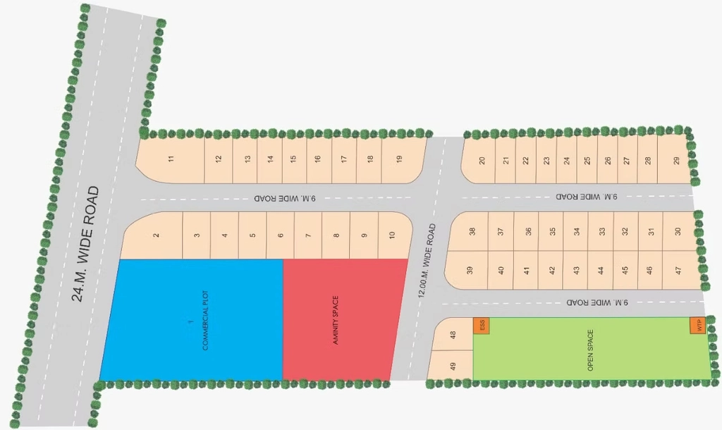 Master Plan of Kesar Signature in Bhilgaon, Nagpur - Image 338810