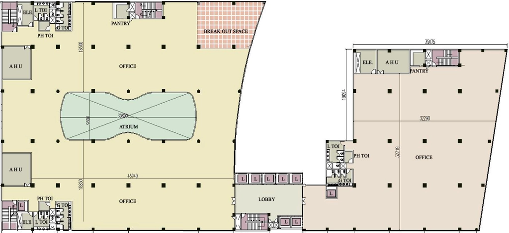 Floor Plan of Ozone Manay Tech Park in Kudlu Gate, Bangalore - Image 360663