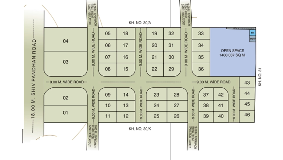 Master Plan of Princelands Kubber Nagari in Wardha Road, Nagpur - Image 368237