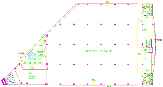 Floor Plan of DLF Atria in Sector 25, Gurgaon - Image 272294