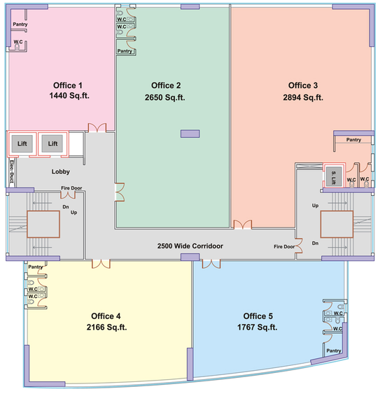 Floor Plan of PS Continental in Topsia, Kolkata - Image 309966