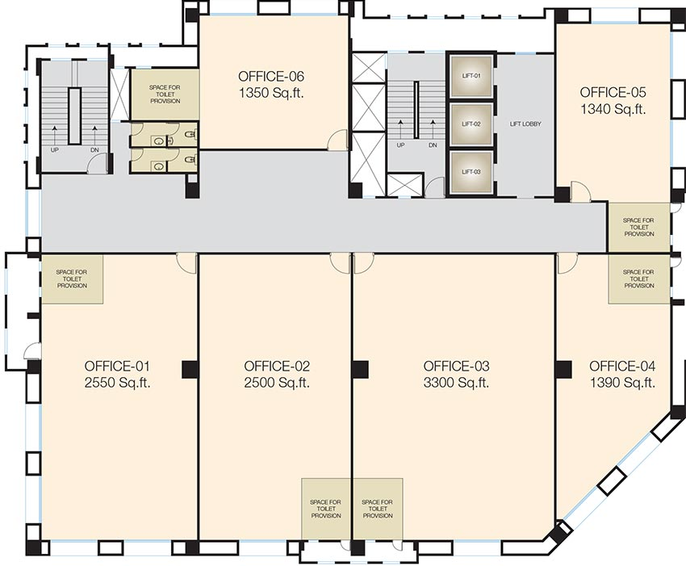 Floor Plan of Hiranandani Zenia in Hiranandani Estate, Thane - Image 269640