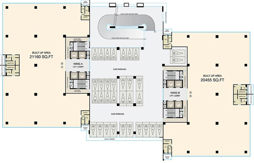 Floor Plan of Hiranandani Fulcrum in Andheri East, Mumbai - Image 266165