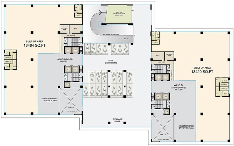 Floor Plan of Hiranandani Fulcrum in Andheri East, Mumbai - Image 266164