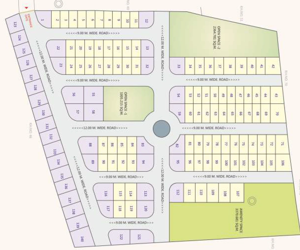 Master Plan of 4 Pillars Brisbane City in Pewatha, Nagpur - Image 340375