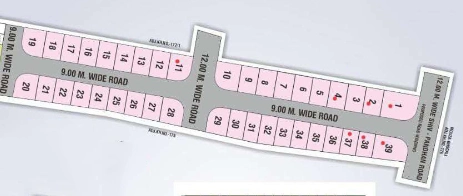 Master Plan of Nisarg VM Bhangdia Layout in Besa, Nagpur - Image 368303