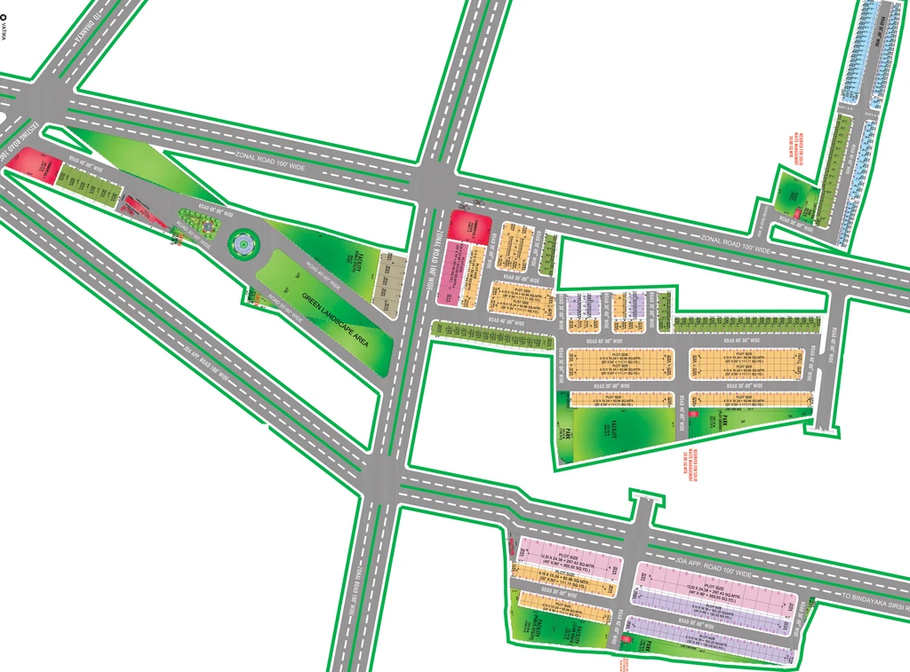 Master Plan of Yaduraj Enclave in Ajmer Road, Jaipur - Image 365071
