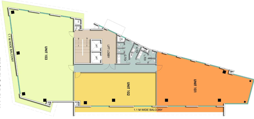Floor Plan of Vaswani Augusta in Domlur, Bangalore - Image 281485