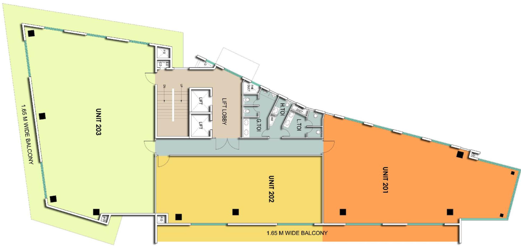 Floor Plan of Vaswani Augusta in Domlur, Bangalore - Image 281484