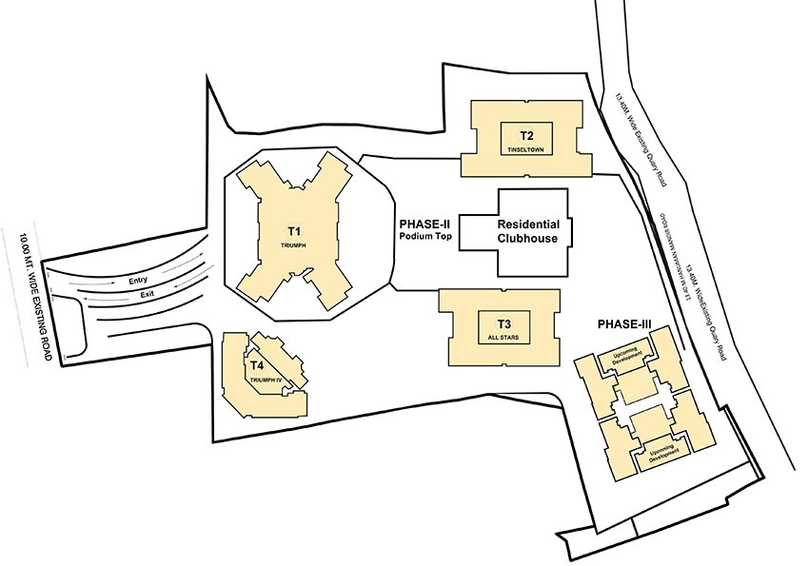 Master Plan of Transcon Business Square in Andheri West, Mumbai - Image 267407