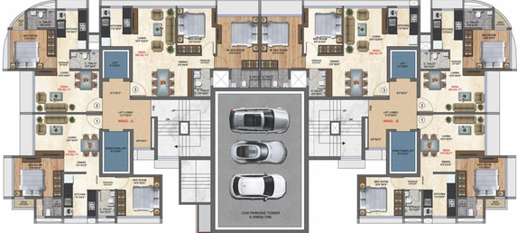 Floor Plan of Shree Balaji 7 in Vikhroli East, Mumbai - Image 34656