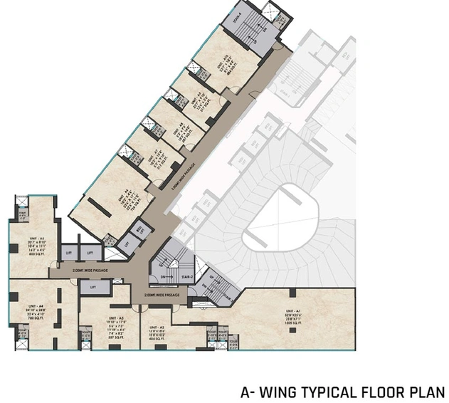 Floor Plan of Commercial Chandak Greenairy in Borivali East, Mumbai - Image 266121
