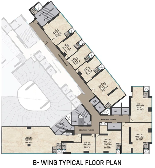 Floor Plan of Commercial Chandak Greenairy in Borivali East, Mumbai - Image 266122