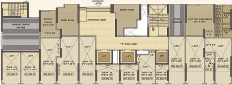 Floor Plan of Reliable Prerana in Goregaon West, Mumbai - Image 266678