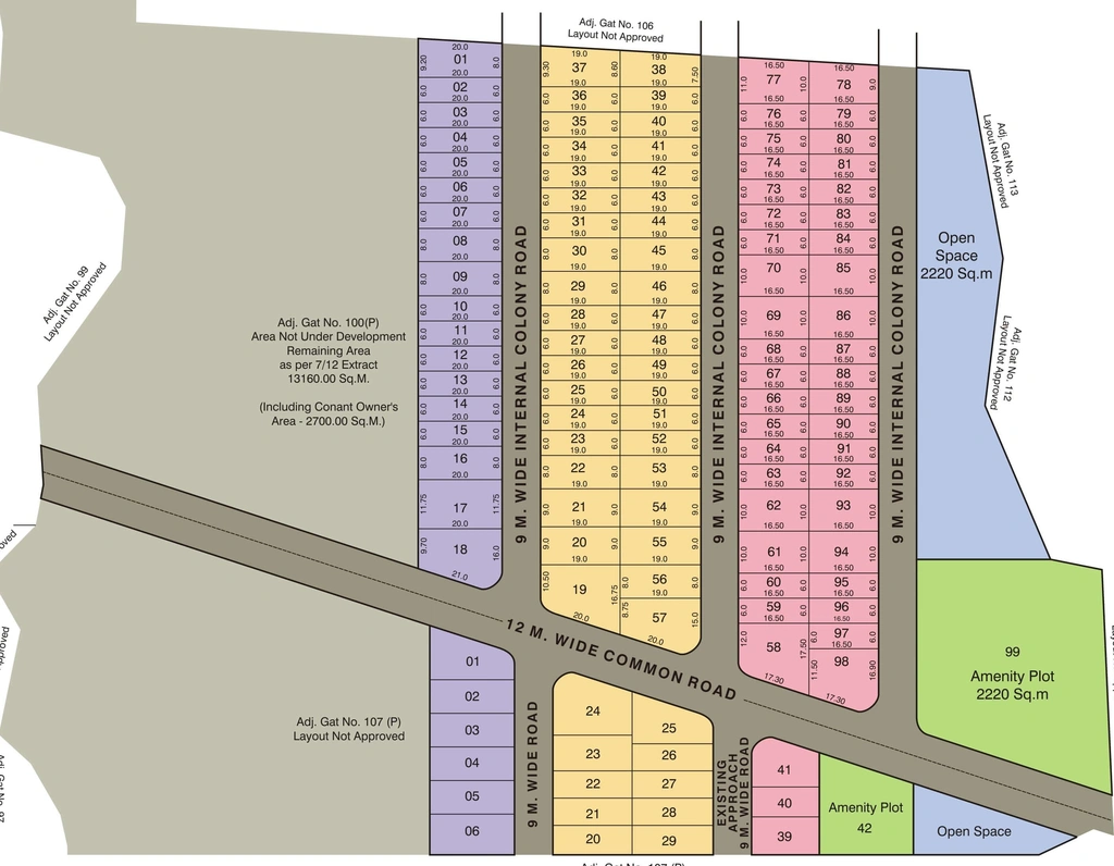 Master Plan of Groworth Serene in Khambale, Nashik - Image 274759